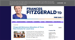 Desktop Screenshot of francesfitzgerald.ie