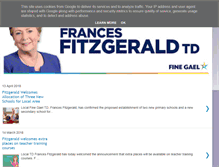 Tablet Screenshot of francesfitzgerald.ie